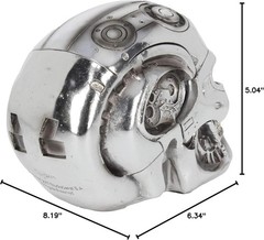 Officially Licensed Terminator T-Box 18cm Silver Resin Modern Action Figure