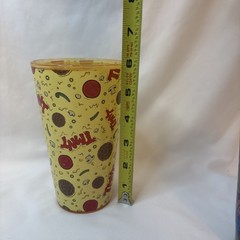 Teenage Mutant Ninja Turtles Funky TMNT 16 oz Glass Tumbler Pizza Toppings 2015