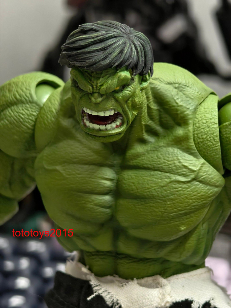 1:6 1:12 1:18 Hulk Banner Giant Head Sculpt For 12″ 6″ 3.75″Action Figure Body