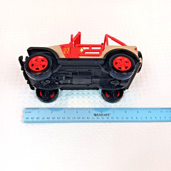 Mattel Jurassic World Park Jeep Wrangler Safari Vehicle Toy No. 27 Red & Tan