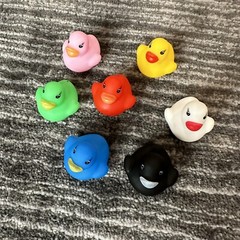 Rubber Duck Mini Lot Of 7 Decor Car Home Office Cute Ornament Cute Ducky 1.25 in