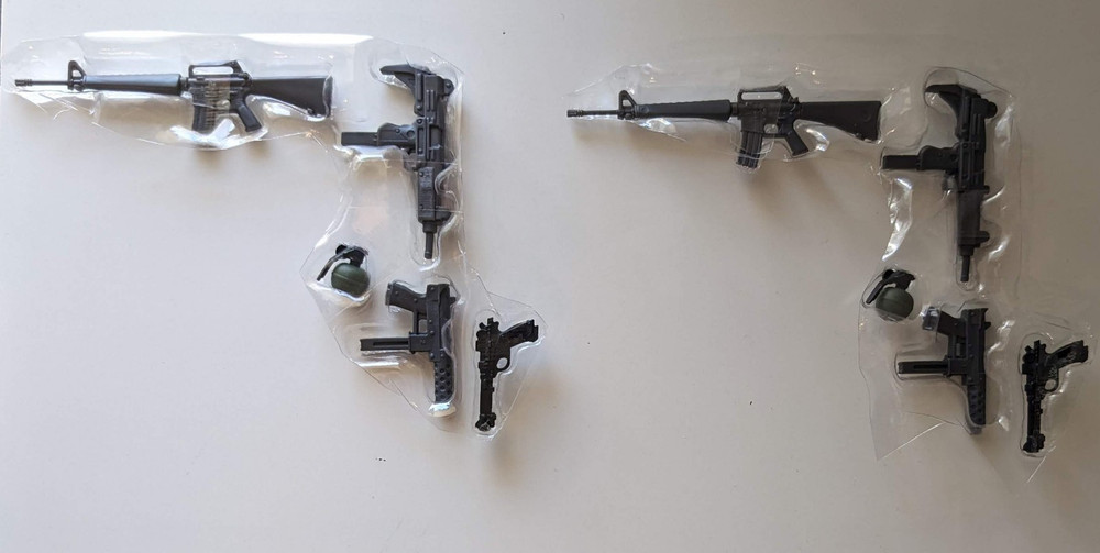 2x Marvel Legends Gamerverse GUN RIFLE GRENADE Fodder (Punisher Nick Fury 2 Pack