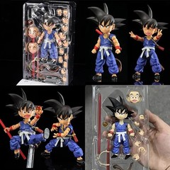 13.5cm Anime Dragon Ball Figures Bulma Goku Action Figure Movable PVC Collection