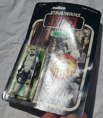 Star Wars Vintage Biker Scout Kenner Mexico ROTJ 65 Back-D 1983 Short Mouth MOC