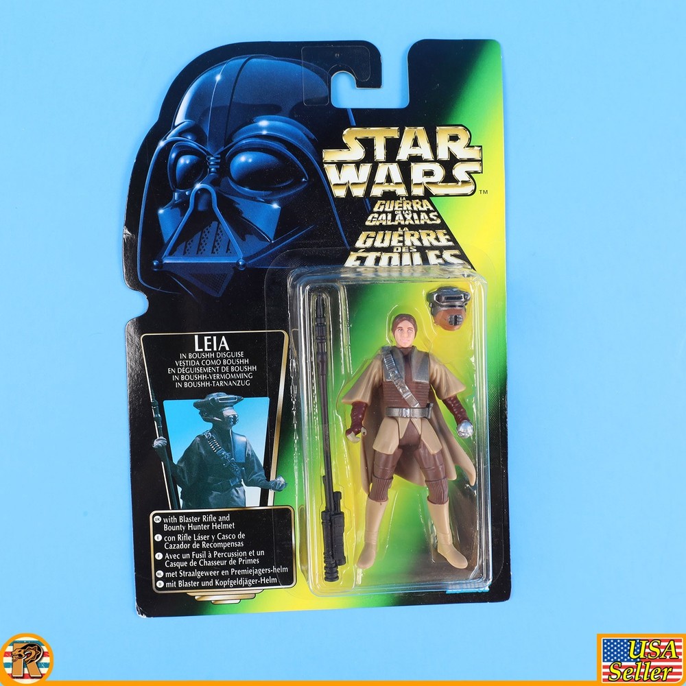 Star Wars – Leia Boussh (Tri Logo Euro) – POTF Green – MOC – [POTF-IG-83]