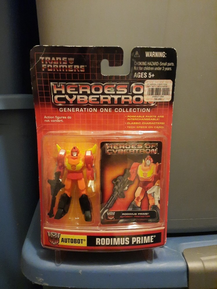 Hasbro Transformers Heroes Cybertron Autobot Rodimus Prime 2002 SEALED Free Ship