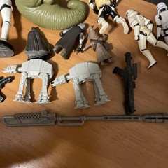VTG Star Wars Lot Figures & Misc Star Wars Weapons Metal Plastic PVC Rubber GUC