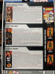 GI JOE COMIC 3 PACK SPIRIT IRON-KNIFE AGENT COURTNEY KRIEGER & HANNIBAL REBORN