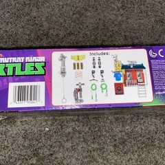 Teenage Mutant Ninja Turtles TMNT Fire Escape Free Fall Parts Still Straped Down