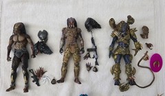 neca predator action figure lot Plus Extras