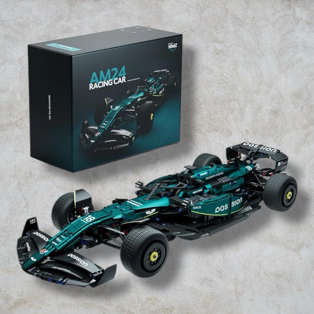AM24 Formula 1 Racing Car Building Set 2351 Pcs, 1:8 Scale | NF10279 | Open Box