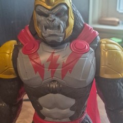 Marvel Gorilla-Man Gorilla Action Figure Plastic Gray/Red/Gold Cape Armor Helmet