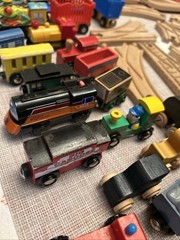 Huge Wooden Train Track Lot 140+ Pcs – fits Thomas Brio Melissa Doug – Bridges