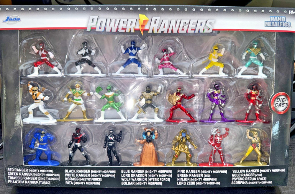 JADA POWER RANGERS NANO METALFIGS 20 PACK DIE-CAST