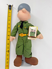 Beetle Bailey 1985 Vintage Doll 14in w Stand NWT Comic Strip Hero Gift U.S. Army