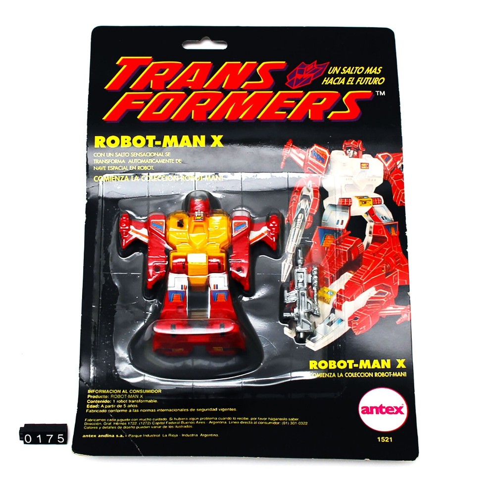 Vintage Robot-Man X TransFormers G1 by Antex Argentina MOC 80’s Salt-Man X