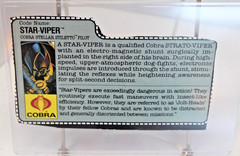1986 GI Joe Cobra Stellar Stiletto W/Star Viper figure Complete Vintage