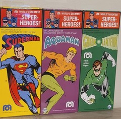 Mego 50th Anniversary Lot Superman Green Lantern Aquaman NEW