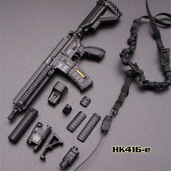 1/6 Scale Gun Model Toys HK416 M4 Assault Rifle Weapon 12 Inch Soldier Figure
