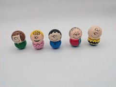 Bandai Tippies The Peanuts Snoopy Toys Spins Tips & Stays Standing Set of 10