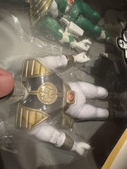 Mighty Morphin Power Rangers 8″ Gold Team Green White Ranger Tommy Bandai SEALED