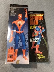 Vintage 1978 Remco Toys Energized The Amazing Spider-Man Figure In Original Box
