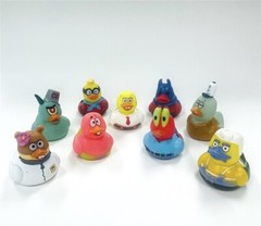 Spongebob Squarepants Rubber Ducks Lot Of 9 Complete EXCLUSIVE BRAND NEW RARE