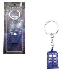 TARDIS Doctor Who 1.5 in. Keychain Action Figure (T.A.R.D.I.S. Police Box)