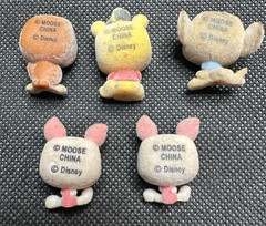 Disney Doorables Flocked Velvet Lot of 5 Pooh Piglet Dumbo Owl Rare