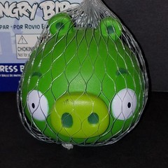 Angry Birds Stress Ball Pencil Topper Green Pig 3″ Foam Figure Rovio 2012 NEW