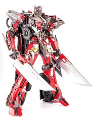 Holiday-Enlarged Version! OV-01 Sentinel Prime Diecast Figure/With LED Eyes Glow
