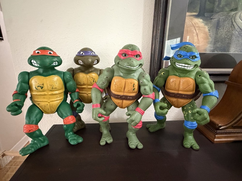 1989-90 Mirage Studios Teenage Mutant Ninja Turtles 13″ Leonardo Raph Don Mikey