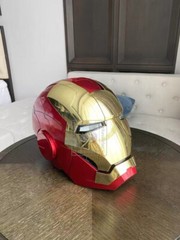 Iron Man Gold MK5 Helmet Electronic Voice Activated Open&Close Mask Autoking New