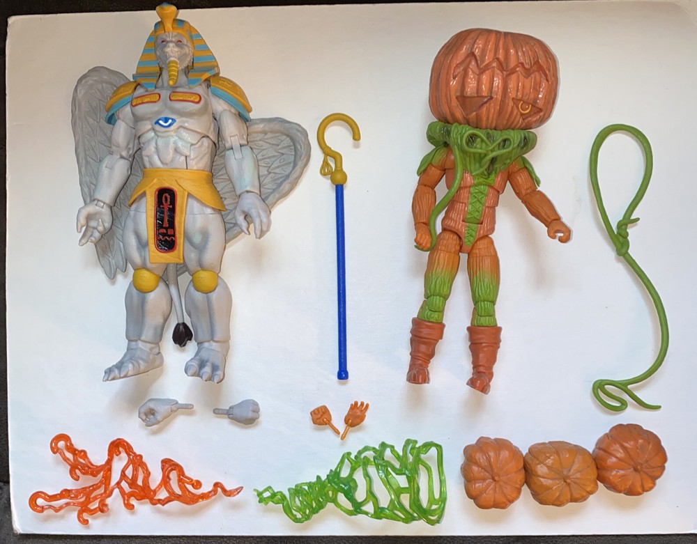 Power Rangers Lightning Collection Monsters King Sphinx + Pumpkin Rapper USED