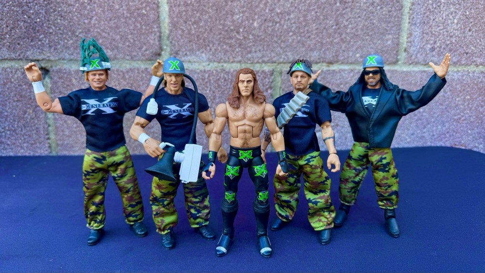 WWE Elite Legends D-Generation X DX Army Action Figure Lot (5)