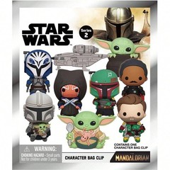 Star Wars Mandalorian Figural Keyring Blind Bag Mystery Pack Grogu Toy 1 Random