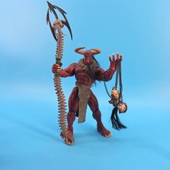 Chaos Comics Lucifer-Dark Alliance Action Figure Red Demon with Skull Staff