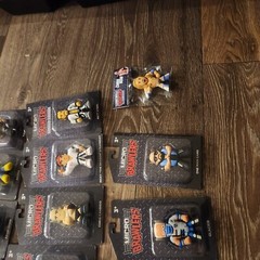 Micro Brawlers Lot Of 17 New Adam Bomb,lex Luger Etc Etc Mixed Low WWE,TNA,AEW