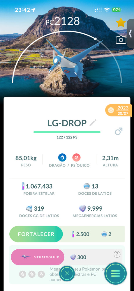 Pokémon✨Latios Jeju Background✨Go Tour✨Trade✨Go✨