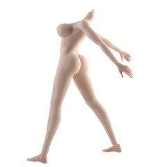 JIAOU DOLL JOQ-10E-WS01 1/6 Pale Big Bust 12″ Female Action Figure Seamless Body
