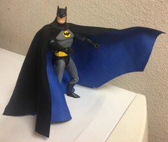 Custom Dc Collectibles Batman Animated Series Wired CAPE ONLY 1/12 NOT FIGURE