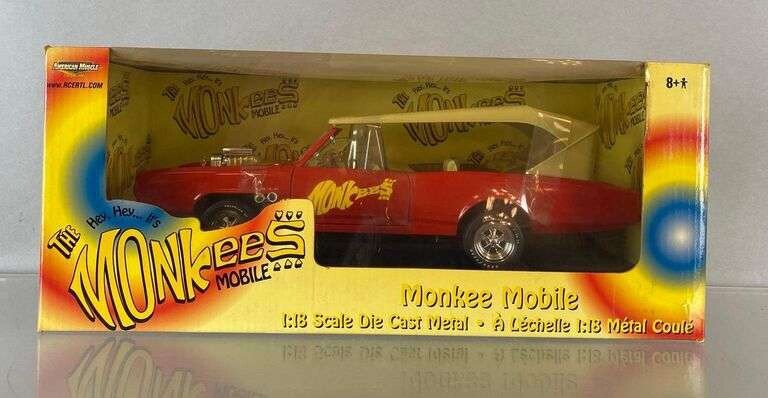 The Monkees Monkee Mobile American Muscle 1:18 Die Cast Item 33150 NOS [1346]