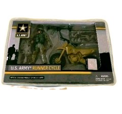 US Army Action Figure Runner Cycle Toy Ages 4 and up scuffs on box New