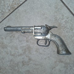 Lot Of 5 – 1950’s Kids Metal Toy Cap Gun Pistols – Vintage