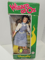 Vintage 1974 Lot of 5 MEGO The Wizard of Oz Action Figures Boxes Lion Witch Tin