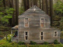 MICHAEL MYERS HOUSE MODEL~HALLOWEEN MOVIE HOUSE DIORAMA~STRODE~HO SCALE BUILT