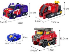 Mecard Ball Magnetic Transform Boys Toy Car Robot Mecanimal Figure Battle Game