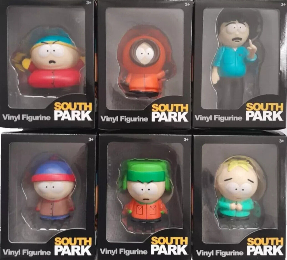 SOUTH PARK 2024 EU EXCLUSIVE 3″ VINYL FIGURINES (SET OF 6) BRAND NEW
