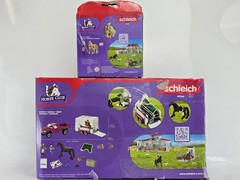 2 Lot Of Horse Club Trailer & Truck Playset with Horse & Rider Figurines + Extra