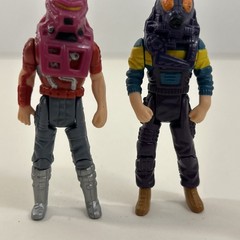 1986 Kenner MASK Matt Trakker & Jaques LaFleur Figures from Volcano w/ Masks